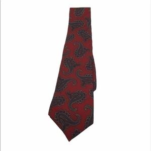 BERT PULITZER red and blue paisley tie